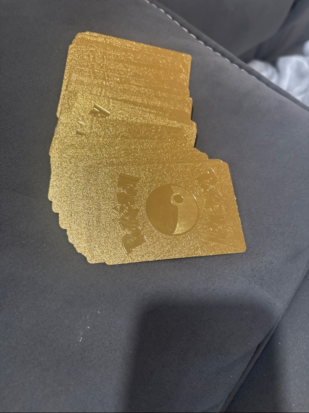 Gold Metallic Pokemon Card Set (Collector Style)